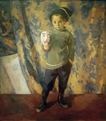 Ragazzo con maschera